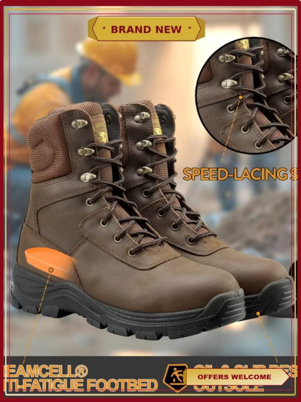 Men's Steel Toe 8